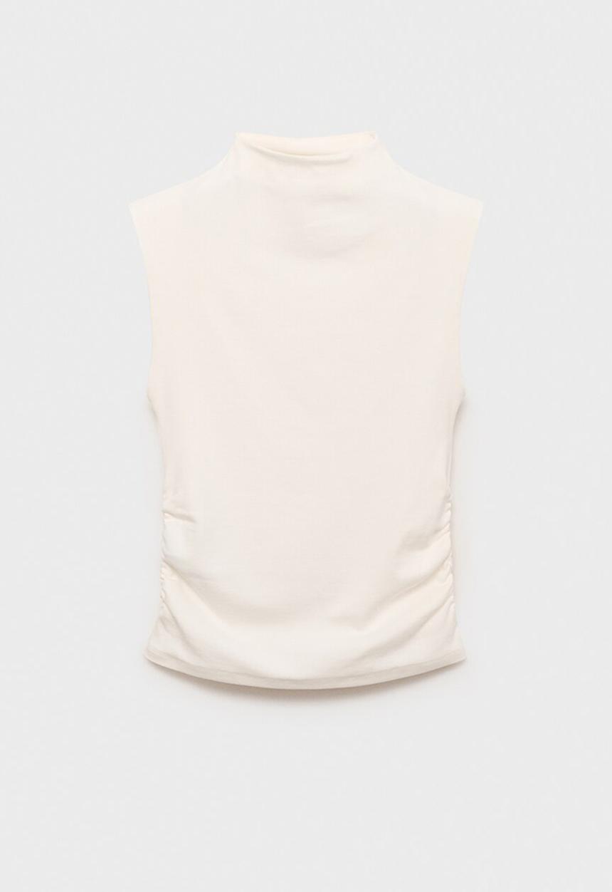 MANGO - T-shirt julia -  natural