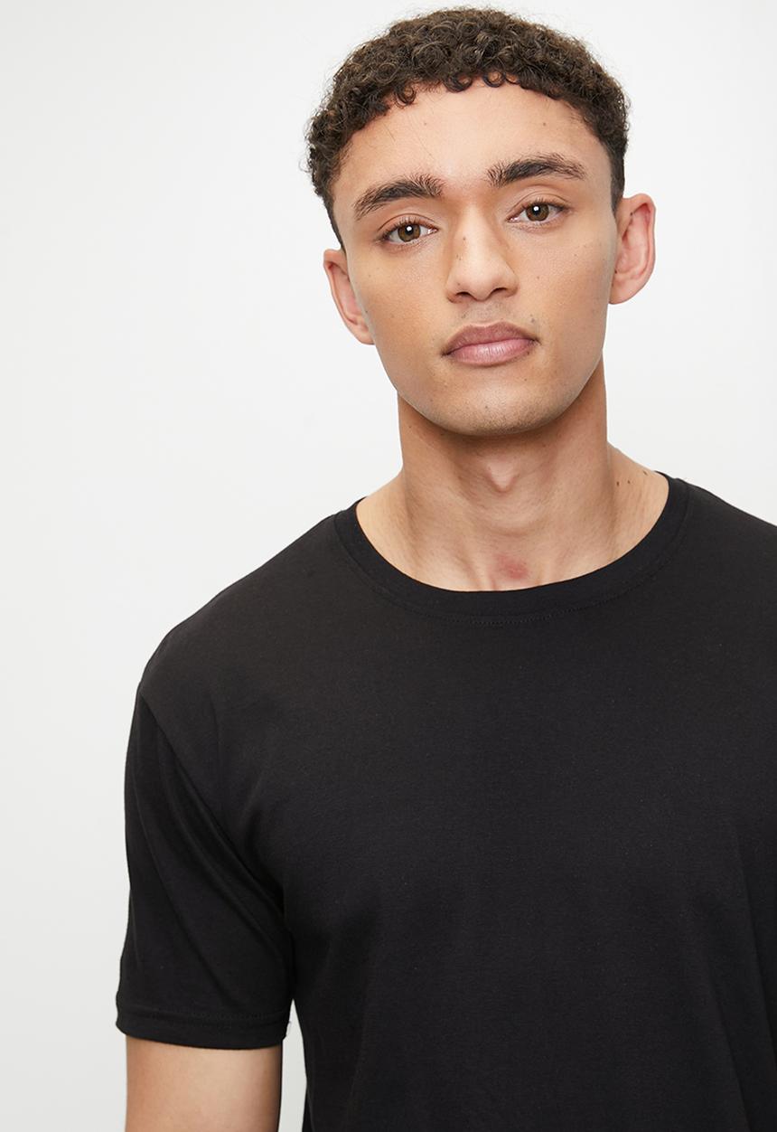 Brave Soul - Crew Neck Tshirt - Jet Black / Optic White