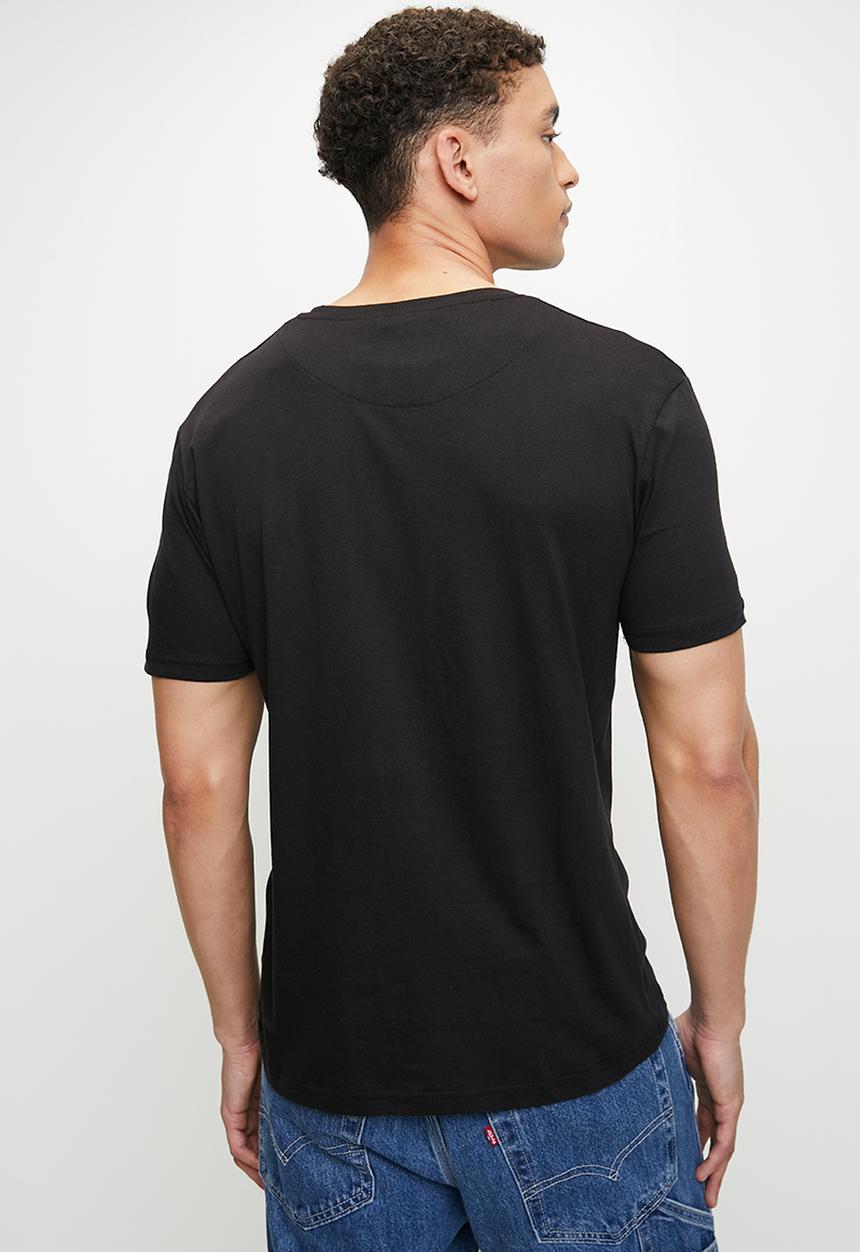 Brave Soul - Crew Neck Tshirt - Jet Black / Optic White