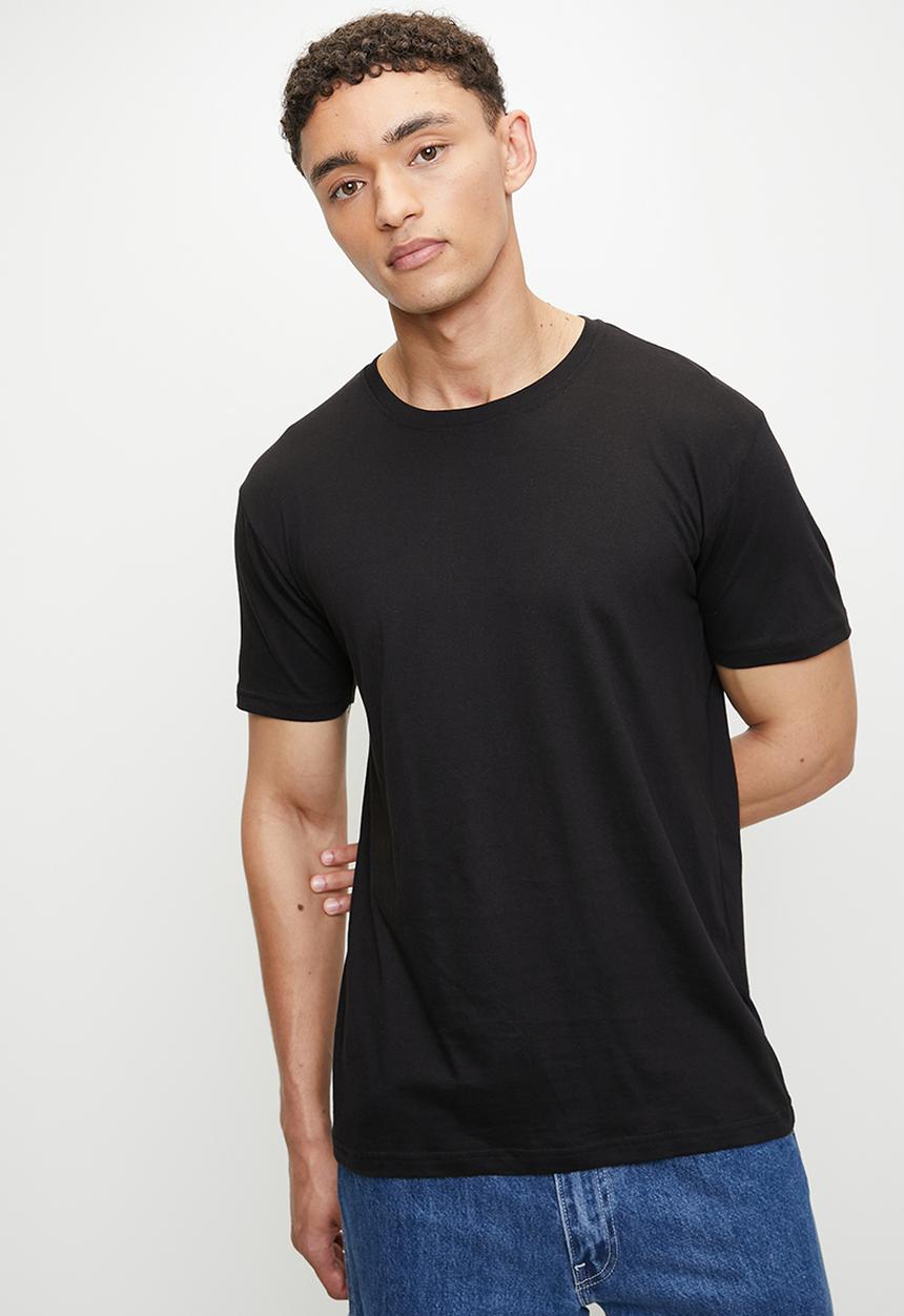 Brave Soul - Crew Neck Tshirt - Jet Black / Optic White