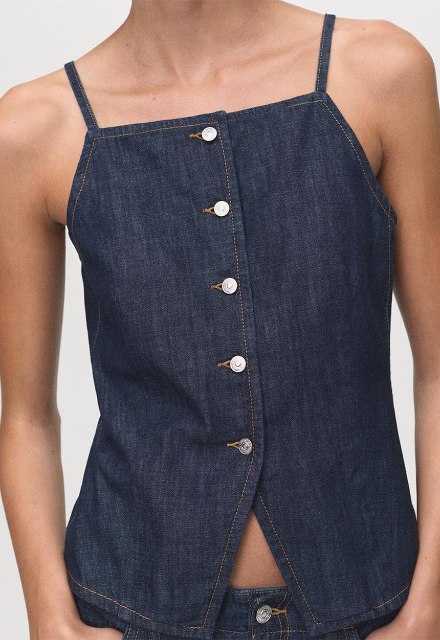 MANGO - Top Lia - Open Blue