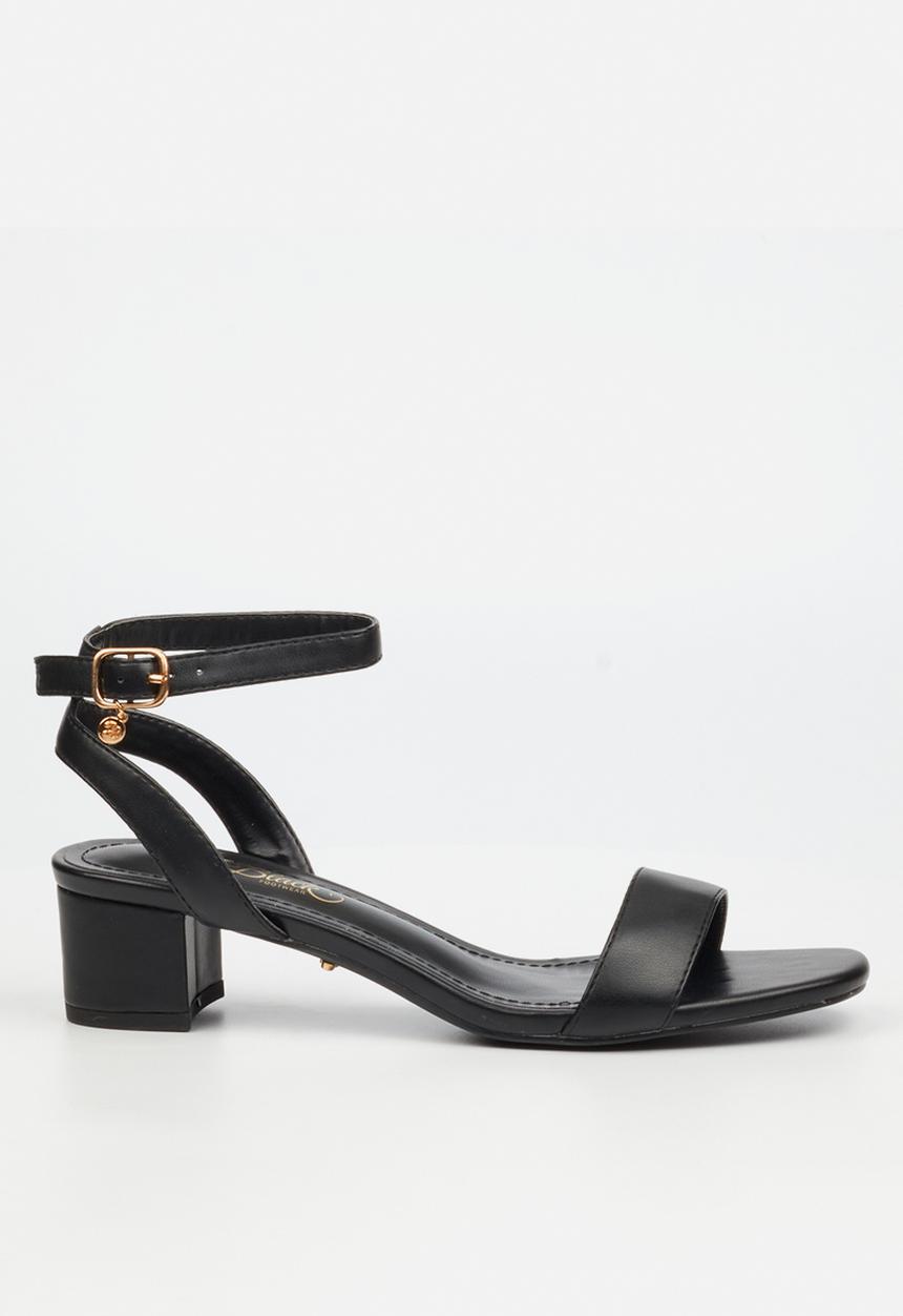 Miss Black - Bina 4 low block heel - black