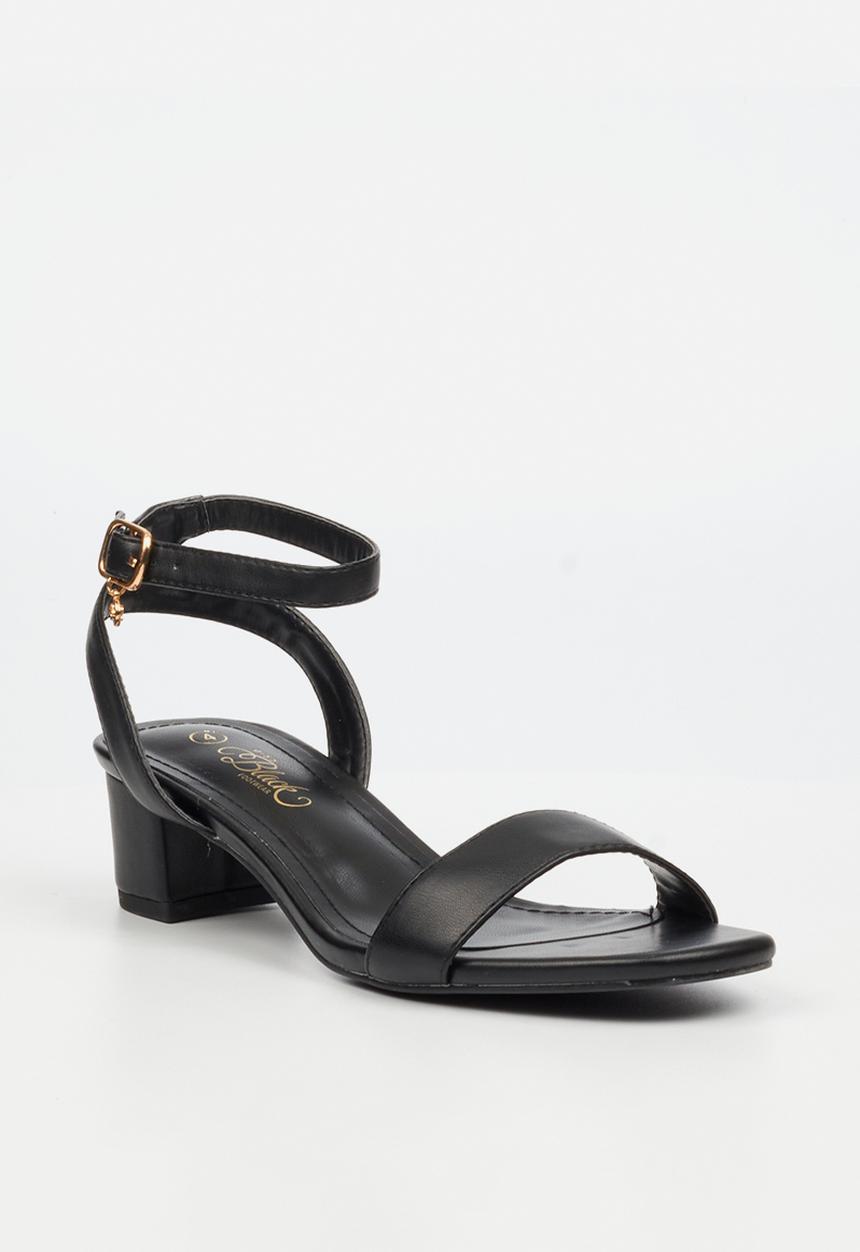 Miss Black - Bina 4 low block heel - black