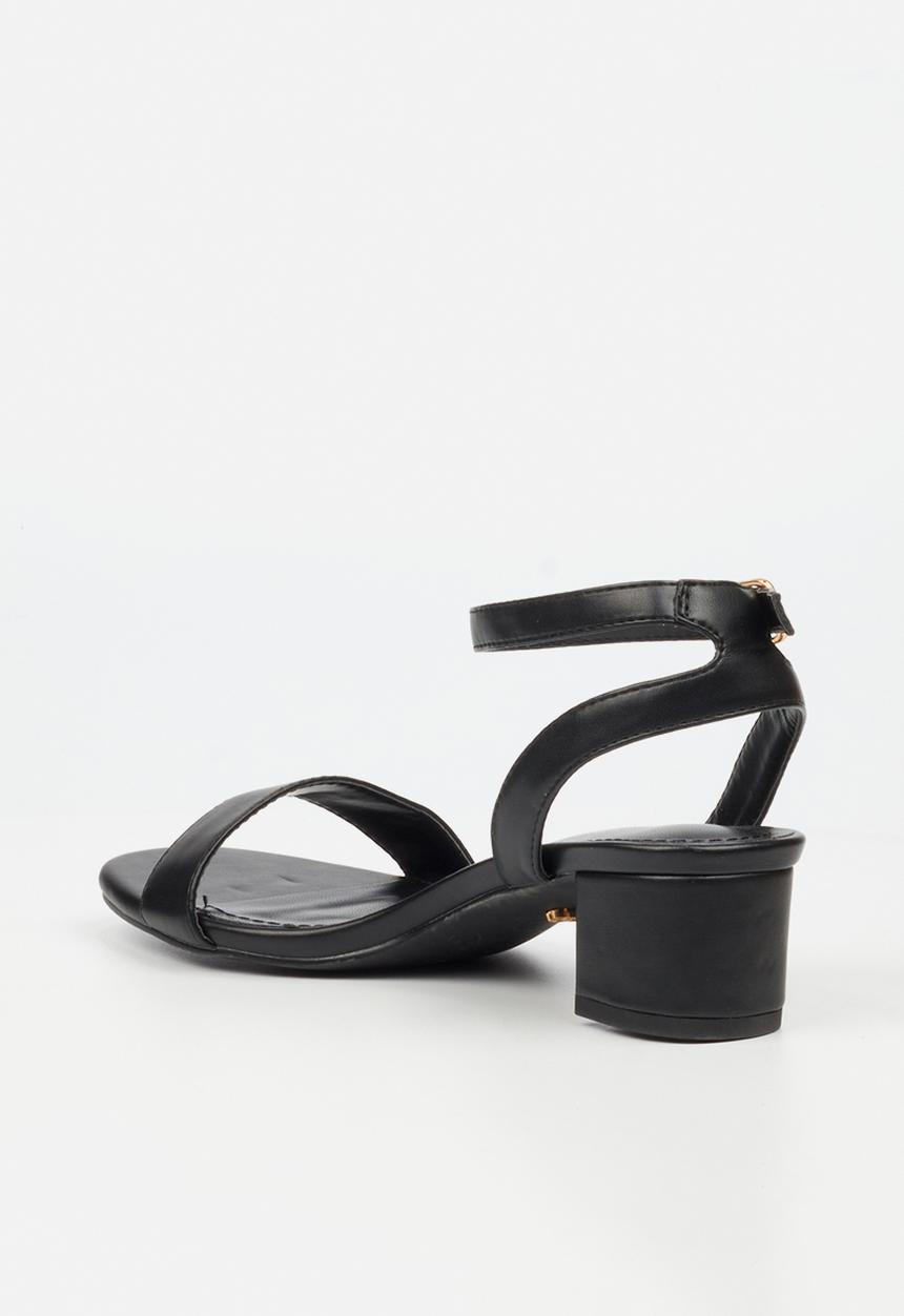 Miss Black - Bina 4 low block heel - black