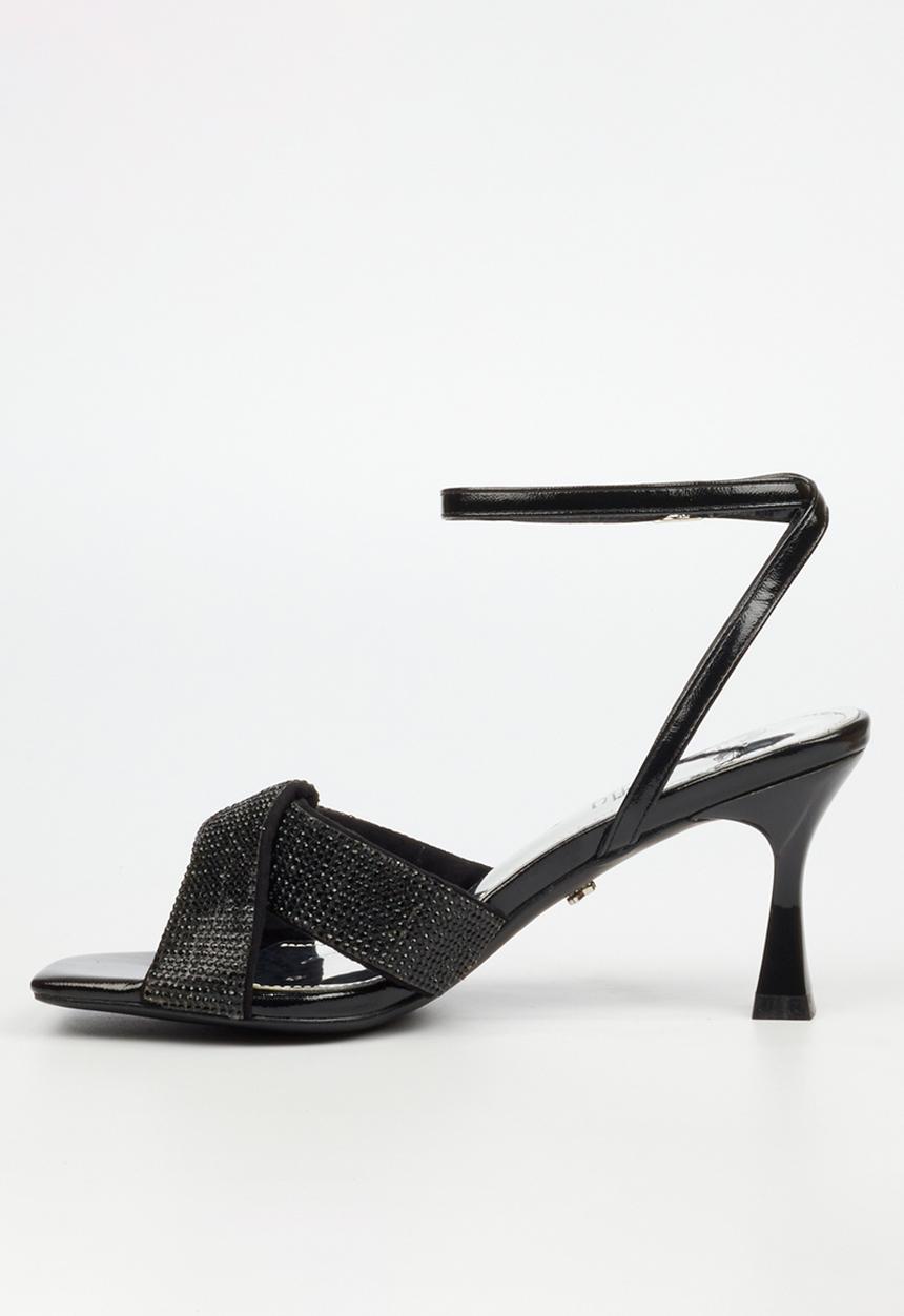 Butterfly Feet - Ambur 1 Open Toe Ankle Strap - Black