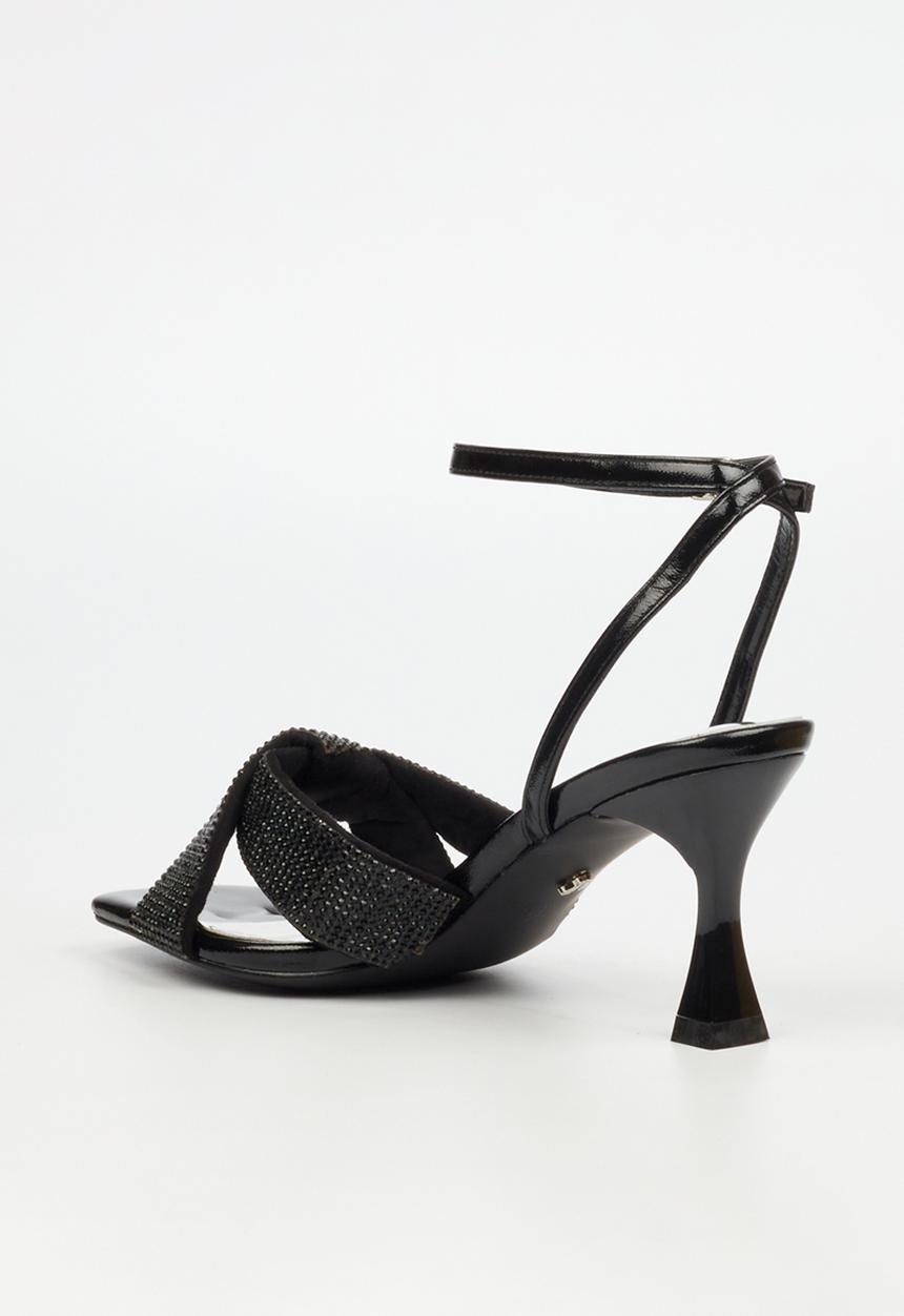 Butterfly Feet - Ambur 1 Open Toe Ankle Strap - Black