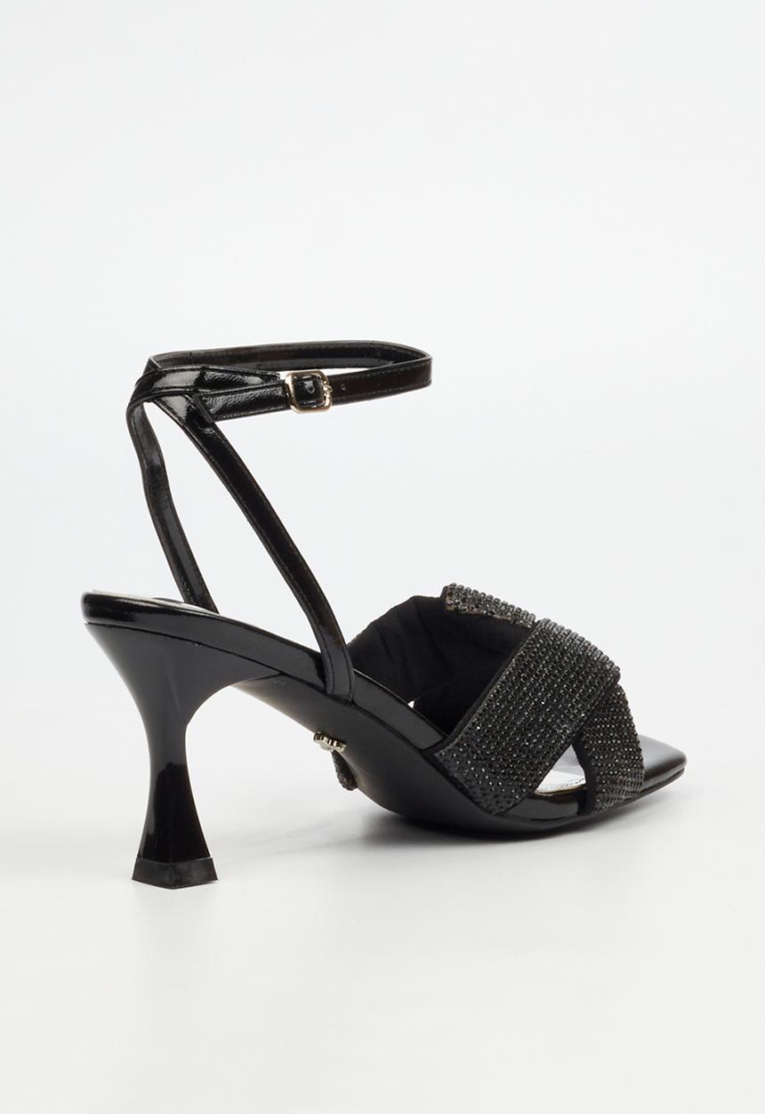 Butterfly Feet - Ambur 1 Open Toe Ankle Strap - Black