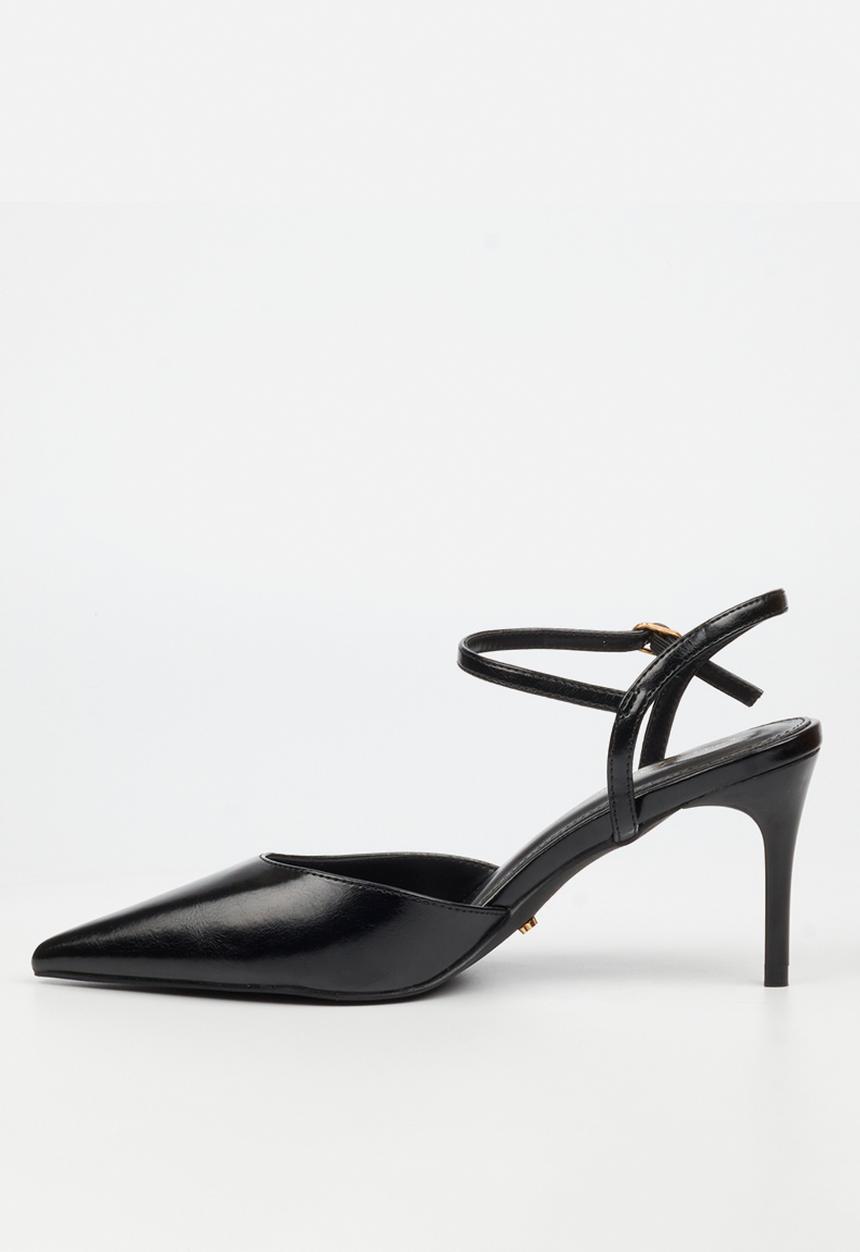 Miss Black - Gallery 1 court heel - black