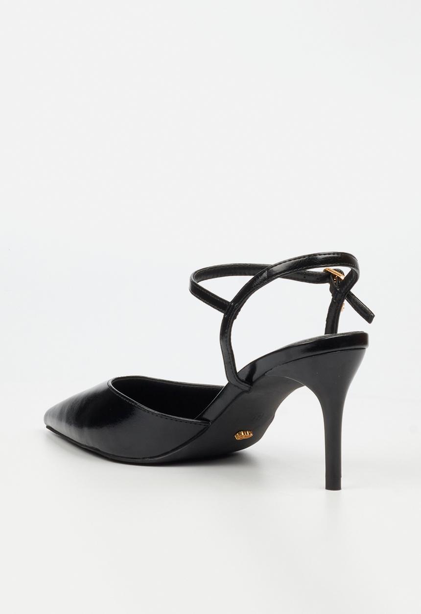 Miss Black - Gallery 1 court heel - black