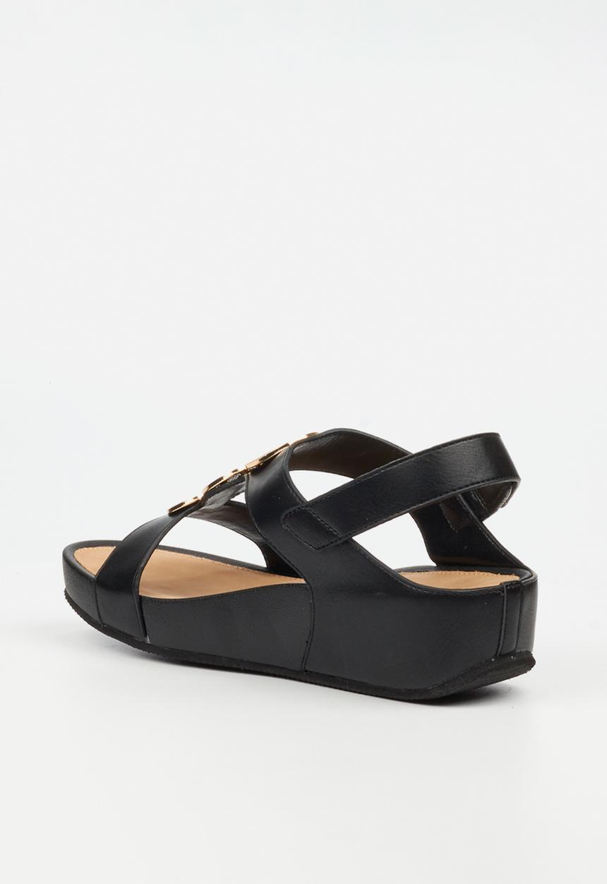Butterfly Feet - Delia 15 Open Toe Slingback - Black