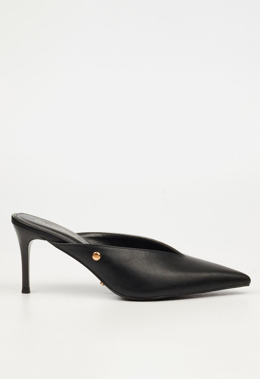 Miss Black - Gallery 3 bow mule heel - black