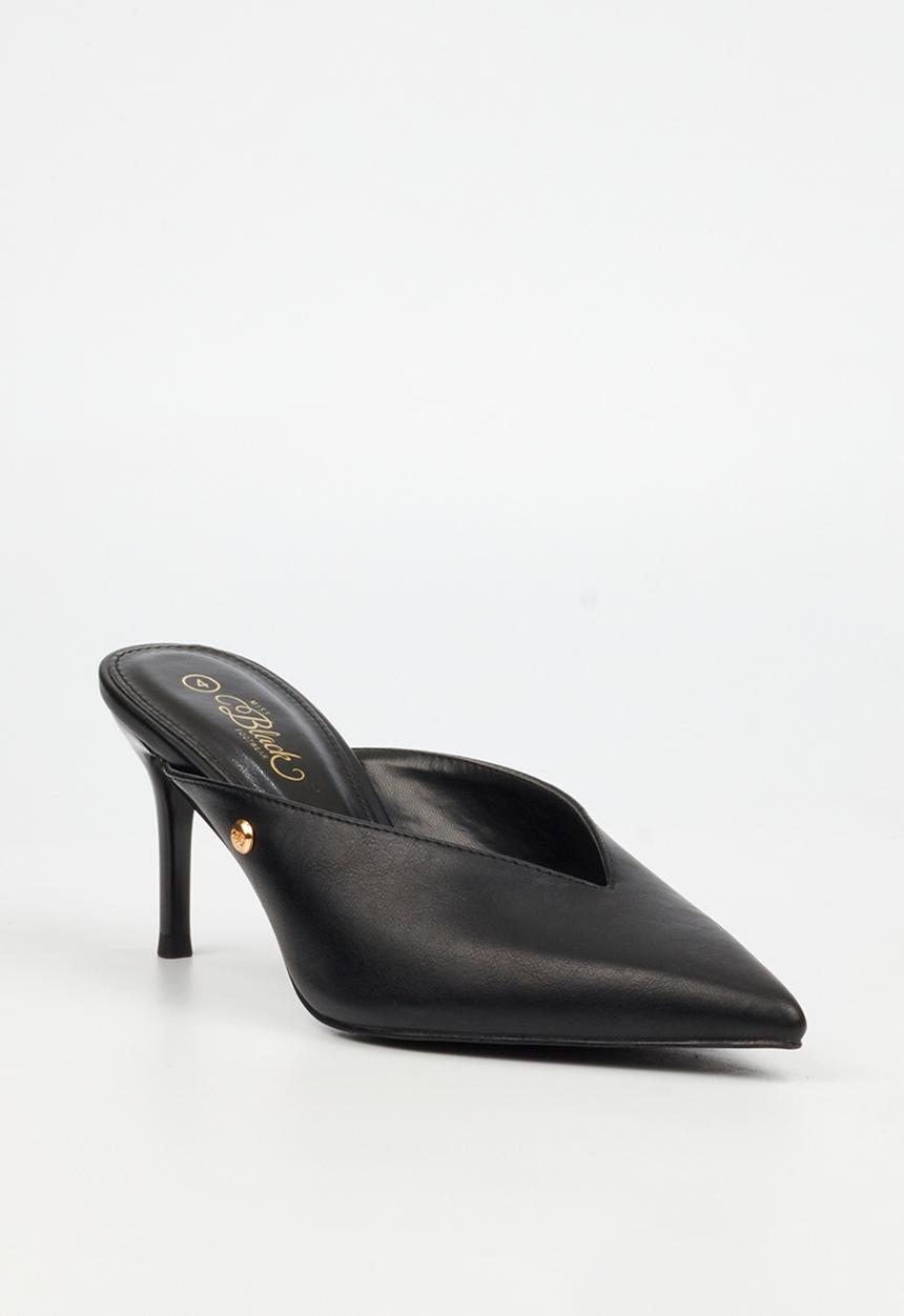 Miss Black - Gallery 3 bow mule heel - black