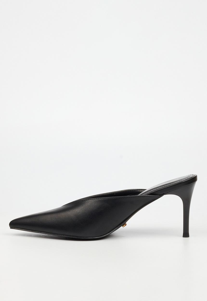 Miss Black - Gallery 3 bow mule heel - black