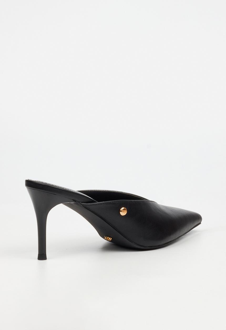 Miss Black - Gallery 3 bow mule heel - black