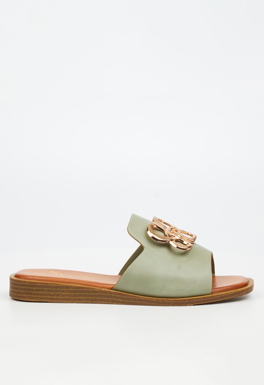 Butterfly Feet - Jacey 2 Slide - Green