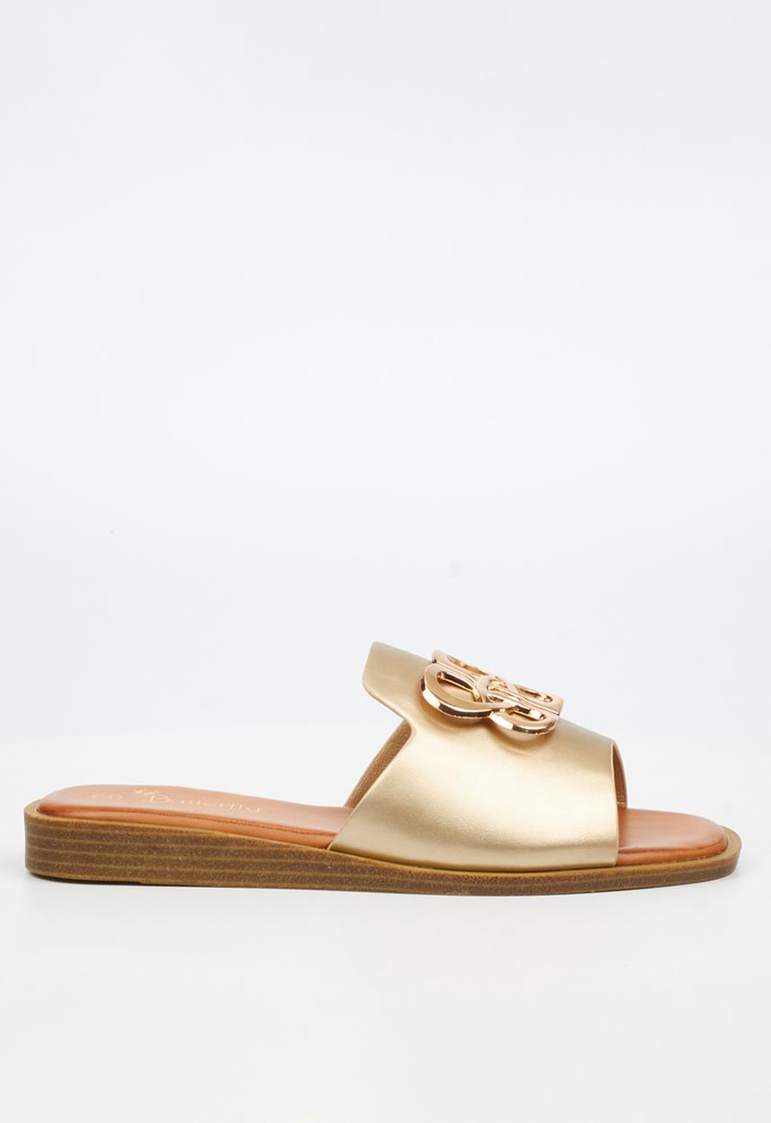 Butterfly Feet - Jacey 2 Slide - Gold
