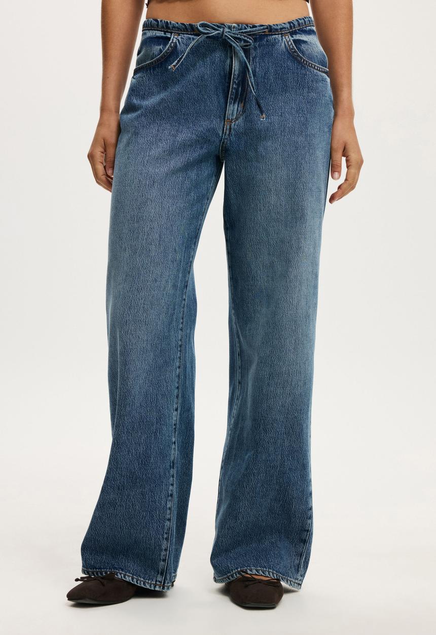 Cotton On - Lyocell wide pant - cashmere blue