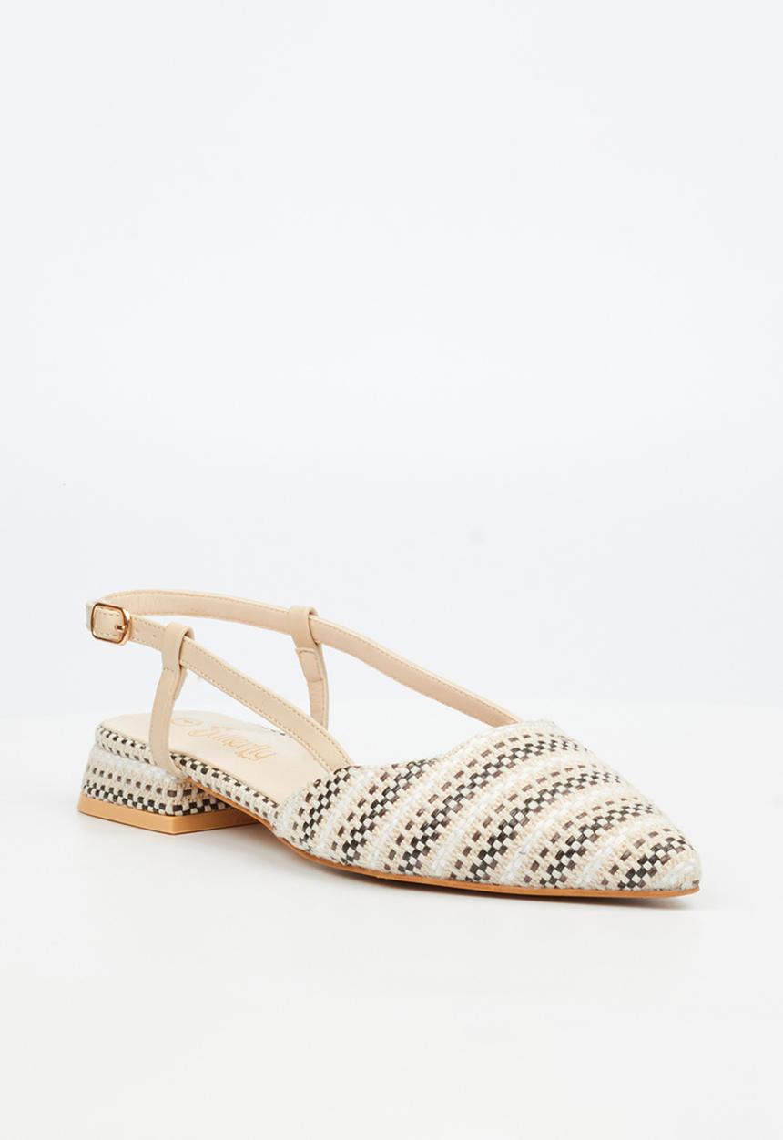 Butterfly Feet - Lorelei 1 Closed Toe Slingback - Neutral