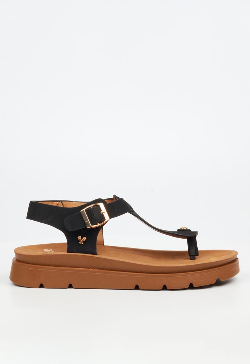 Butterfly Feet - Nolah 1 T-Bar Ankle Strap - Black