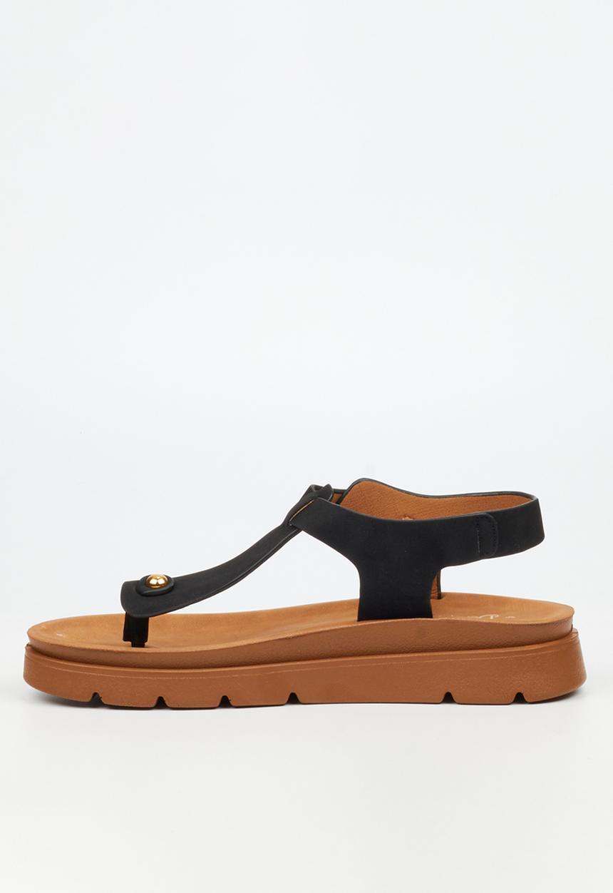 Butterfly Feet - Nolah 1 T-Bar Ankle Strap - Black