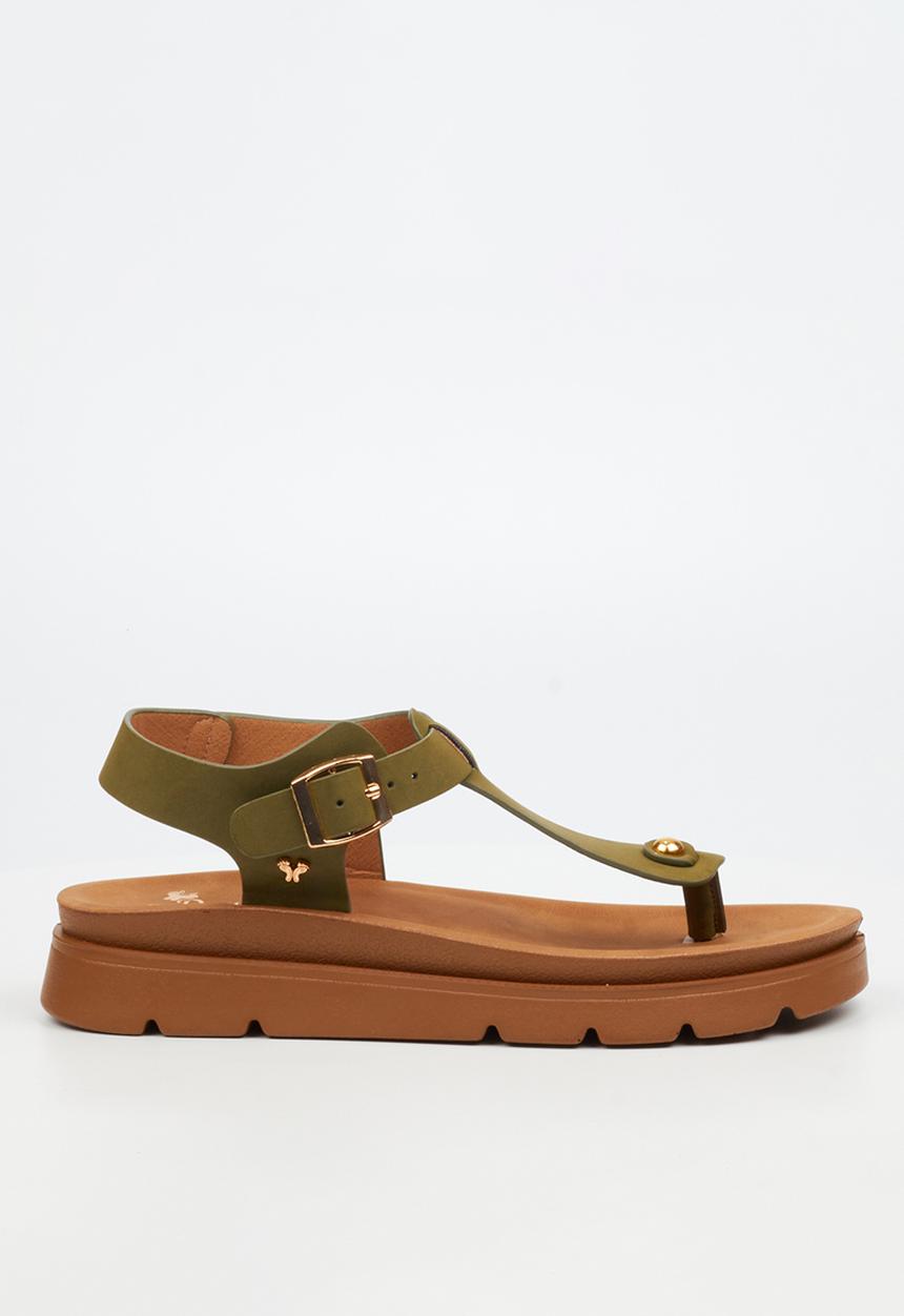 Butterfly Feet - Nolah 1 T-Bar Ankle Strap - Green