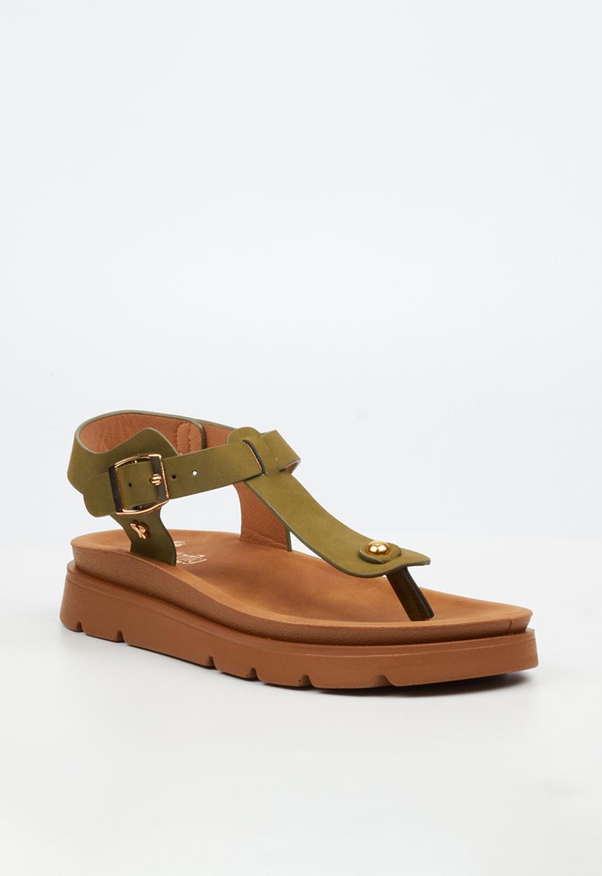 Butterfly Feet - Nolah 1 T-Bar Ankle Strap - Green