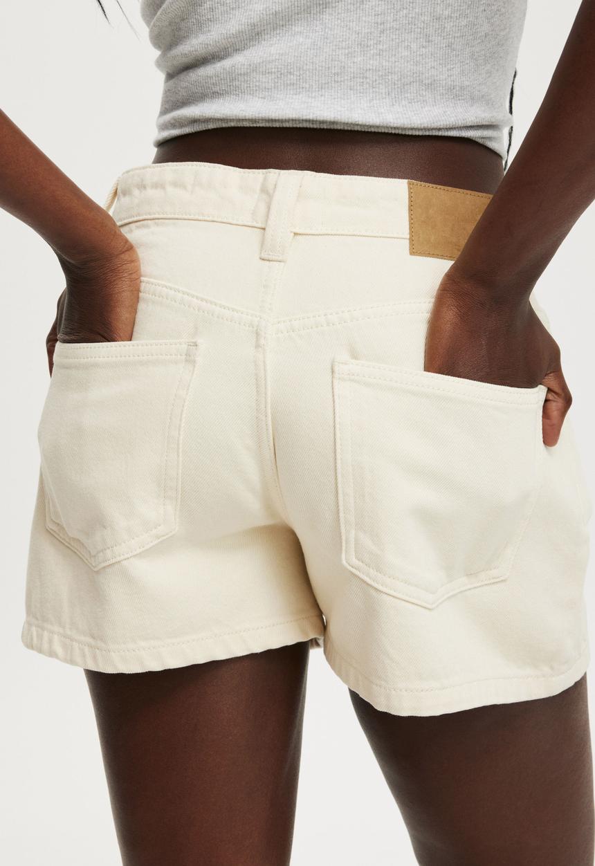 Cotton On - Original denim short - bone