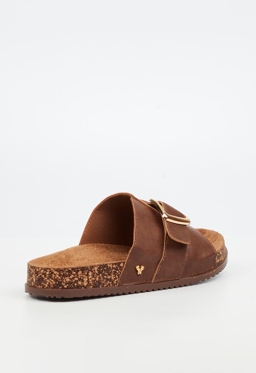 Butterfly Feet - Leya 1 Slide - Brown