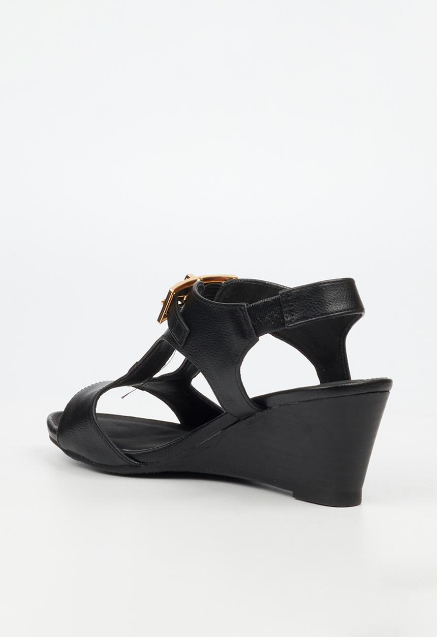 Butterfly Feet - Shani 13 Open Toe Slingback - Black