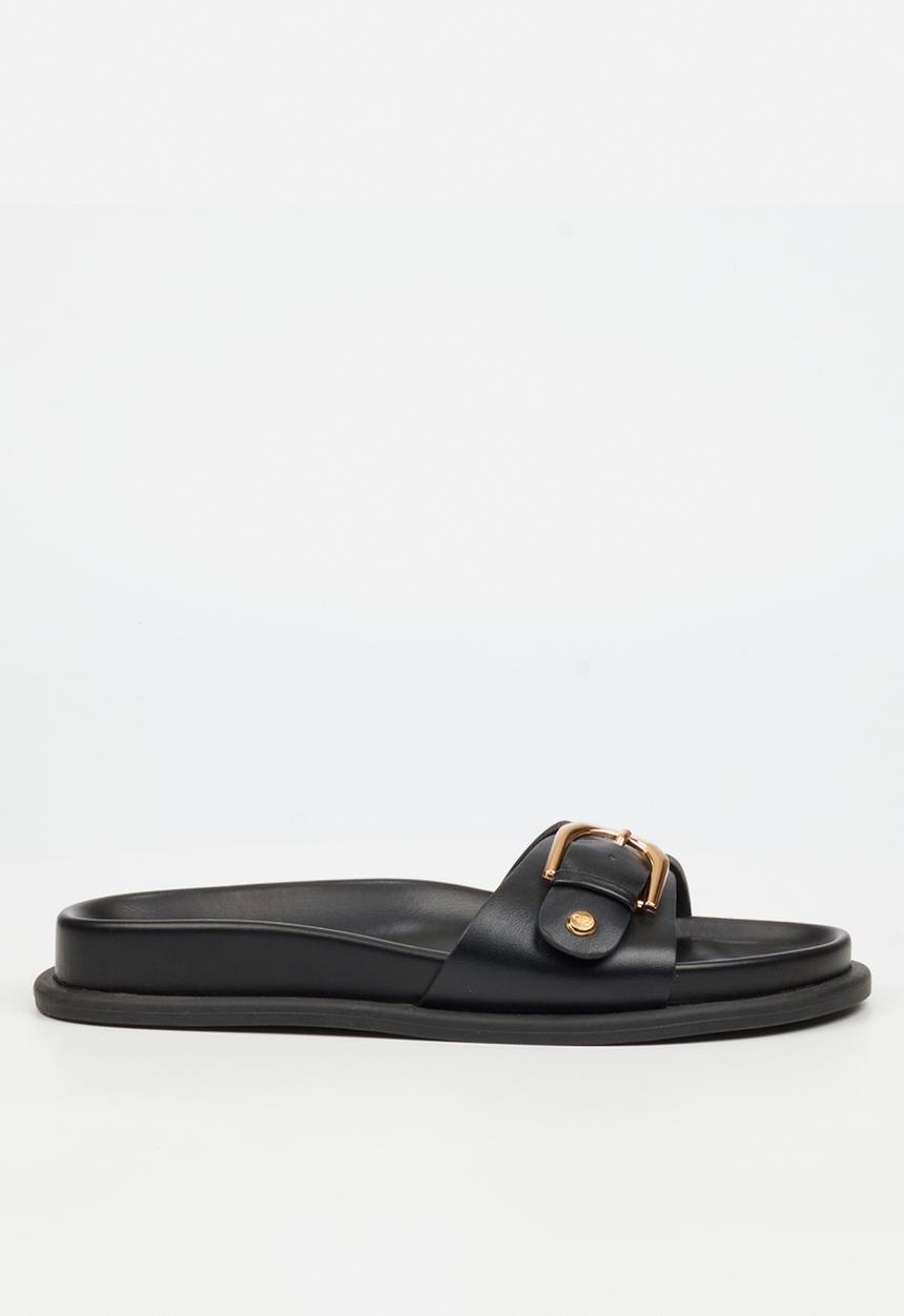 Miss Black - Polpetta 2 buckle sandal - black