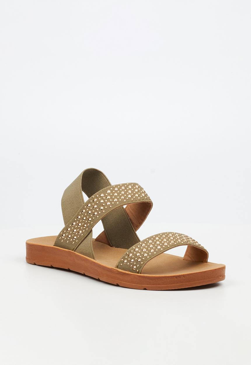 Butterfly Feet - Zina 23 Open Toe Slingback - Green