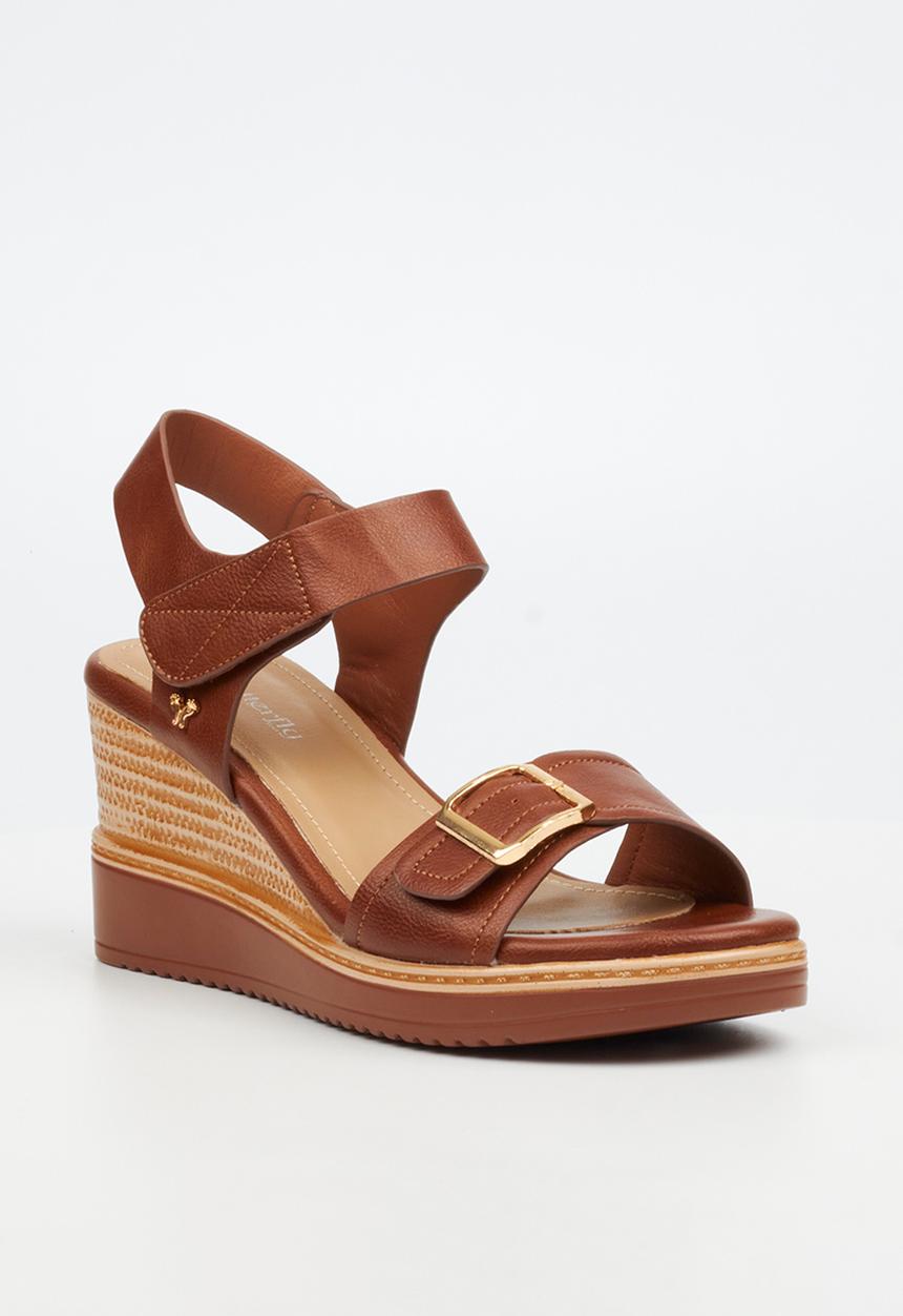 Butterfly Feet - Lyndi 1 Open Toe Ankle Strap - Brown