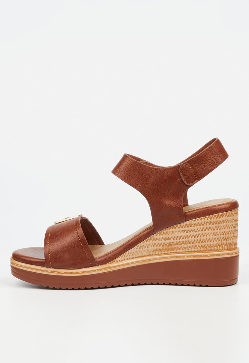 Butterfly Feet - Lyndi 1 Open Toe Ankle Strap - Brown