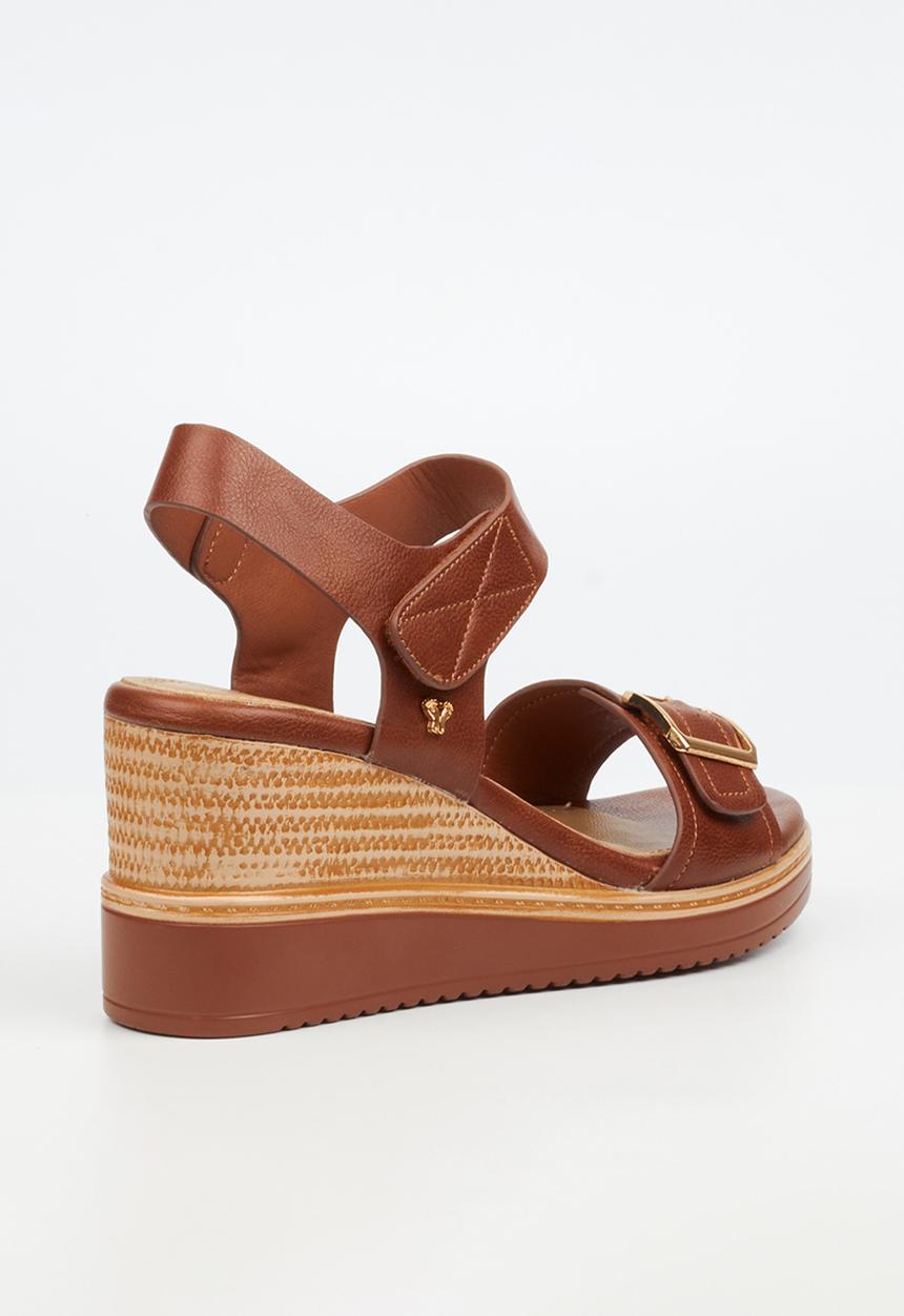 Butterfly Feet - Lyndi 1 Open Toe Ankle Strap - Brown