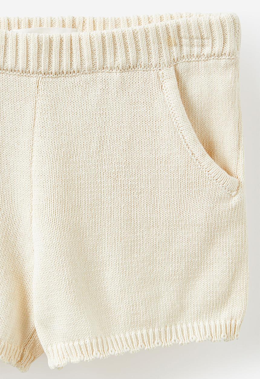 Cotton On - Camie knit short - dark vanilla