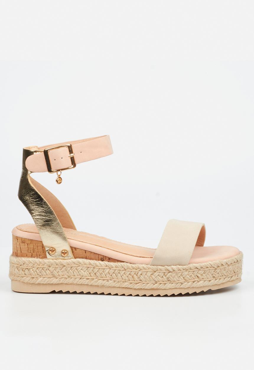 Miss Black - STEFFI 3 Cork/Rope Wedge - neutral 