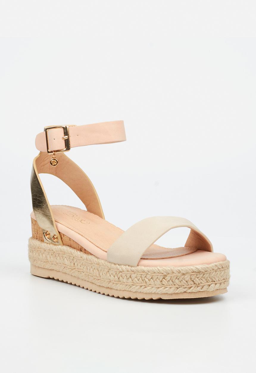 Miss Black - STEFFI 3 Cork/Rope Wedge - neutral 