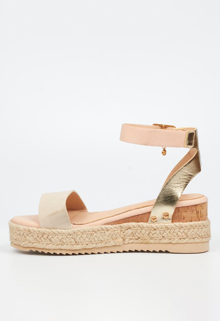 Miss Black - STEFFI 3 Cork/Rope Wedge - neutral 