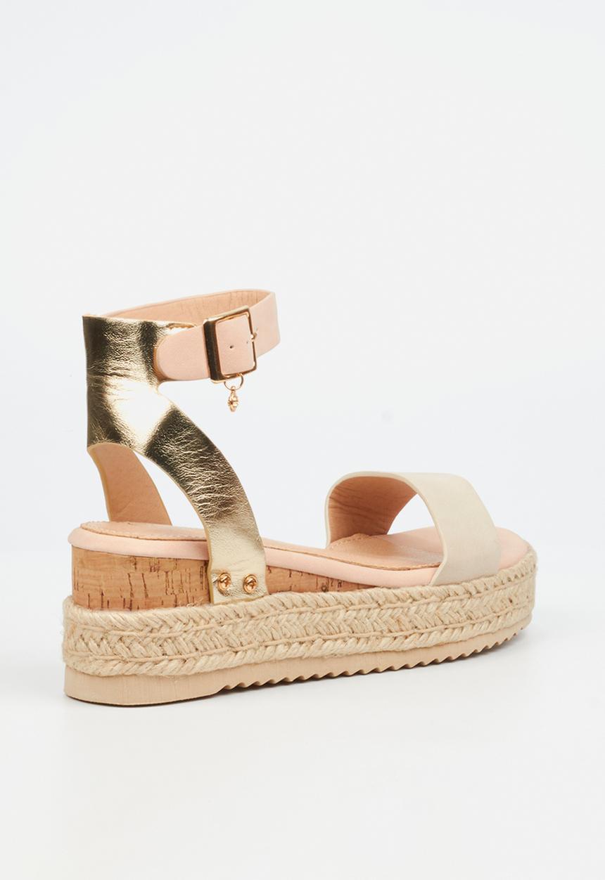 Miss Black - STEFFI 3 Cork/Rope Wedge - neutral 