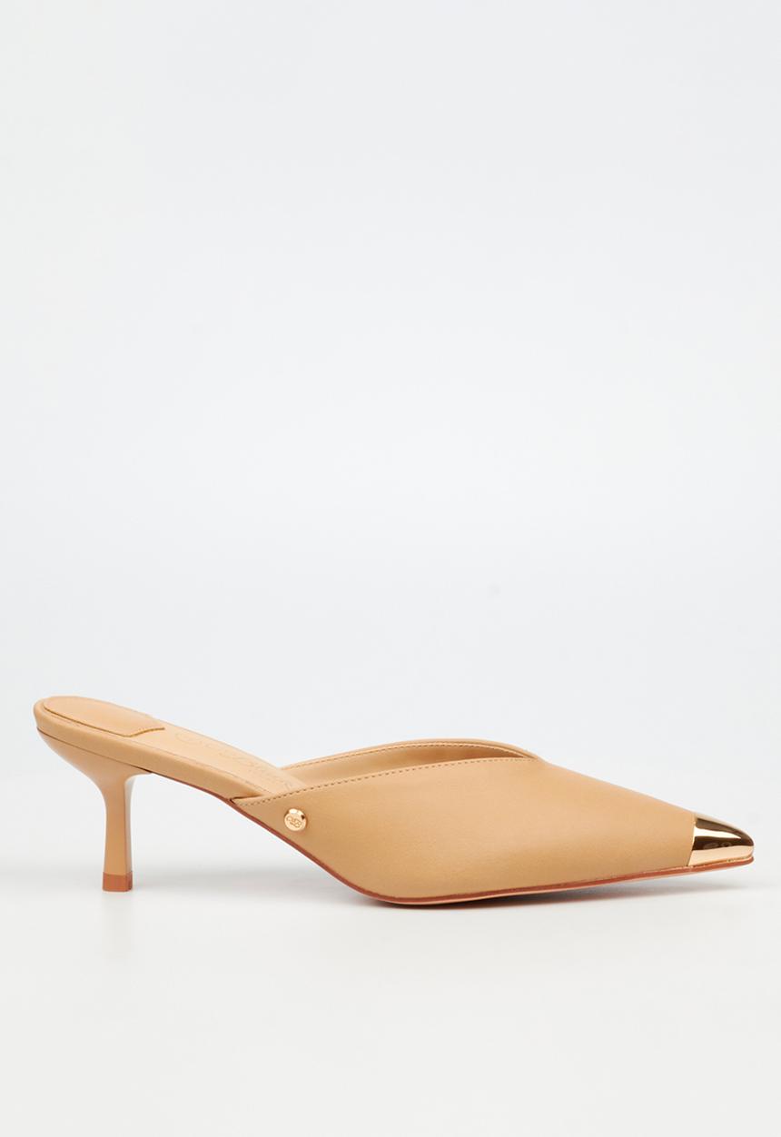 Miss Black - Volley 2 gold tip mule heel - neutral 