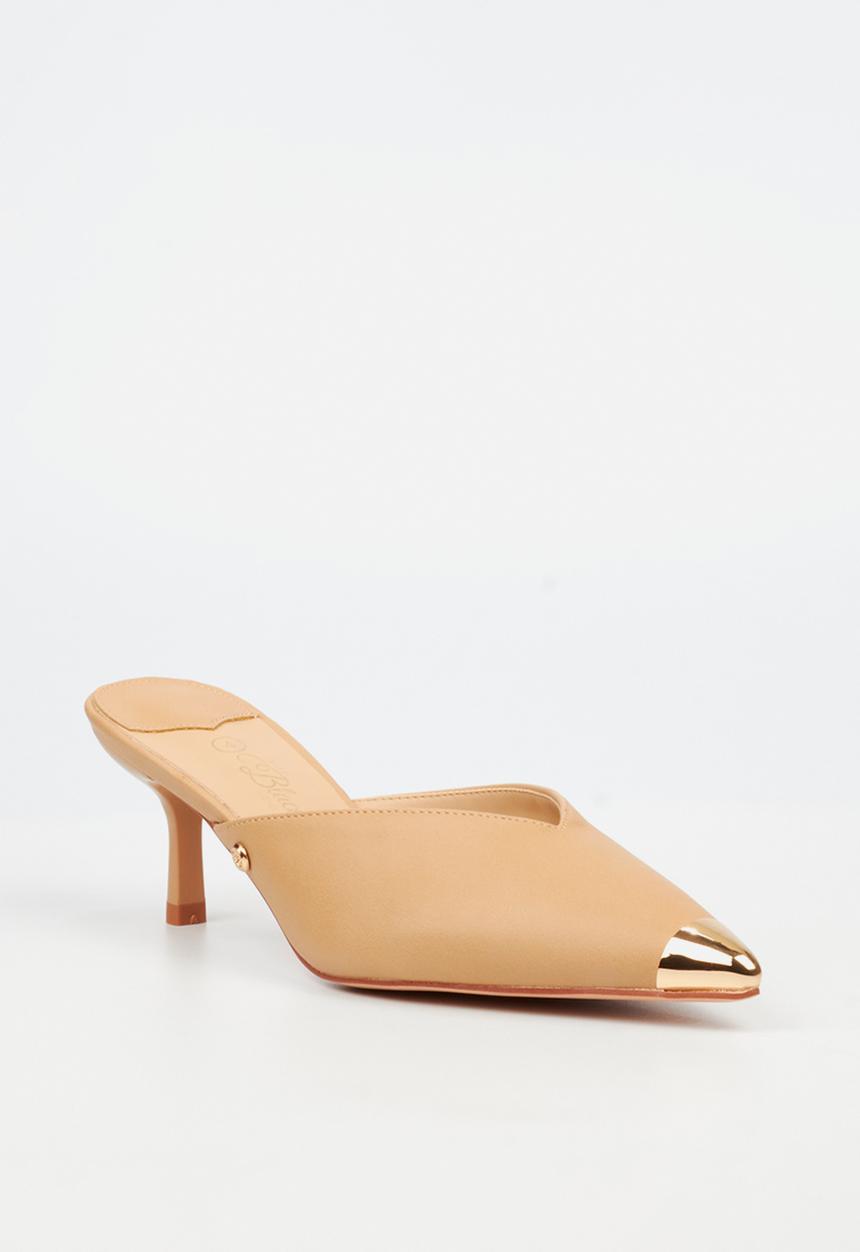 Miss Black - Volley 2 gold tip mule heel - neutral 