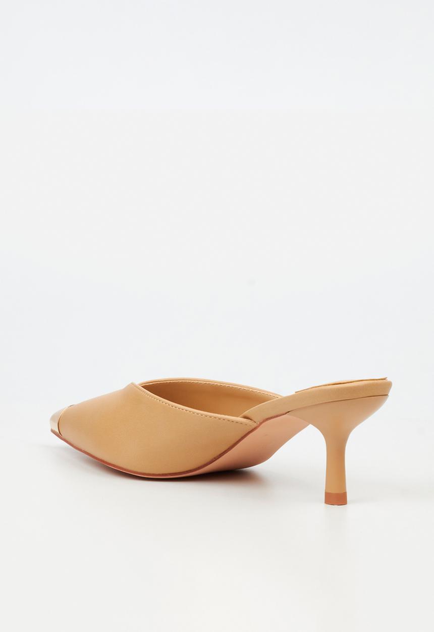 Miss Black - Volley 2 gold tip mule heel - neutral 