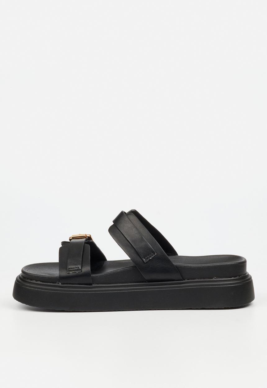 Rock & Co - Absolut 3 double strap chunky sandal - black