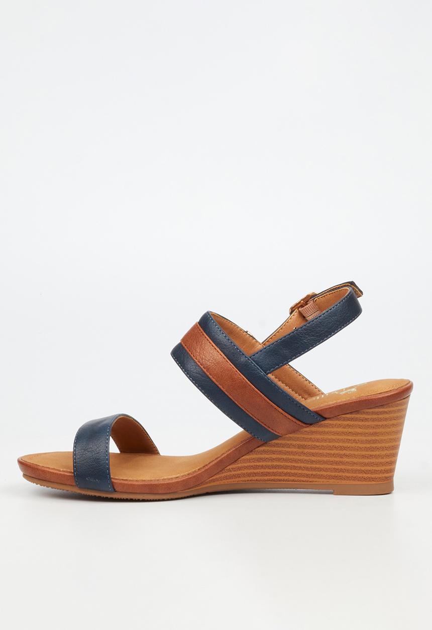 Butterfly Feet - Shani 12 Open Toe Slingback - Blue