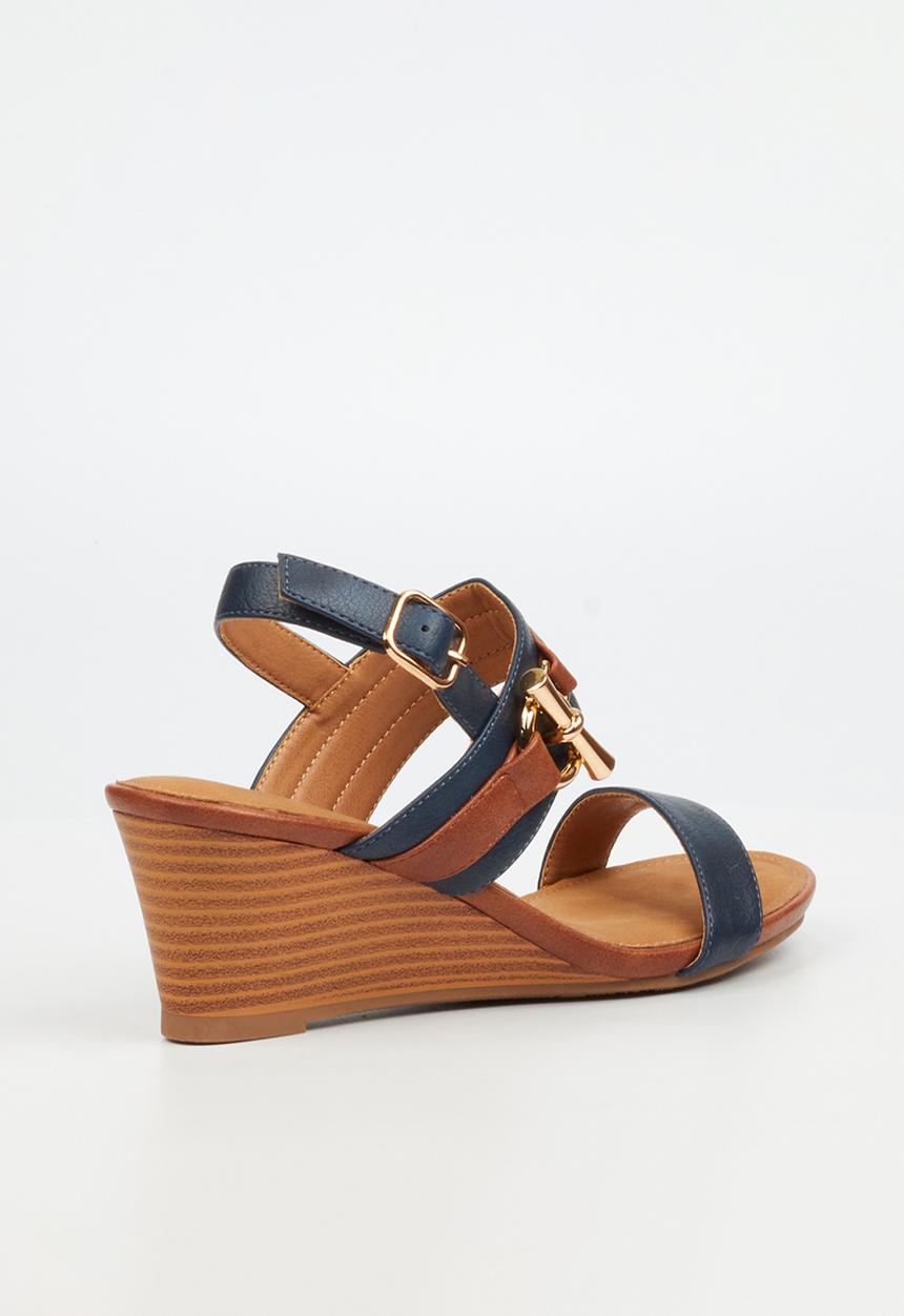Butterfly Feet - Shani 12 Open Toe Slingback - Blue