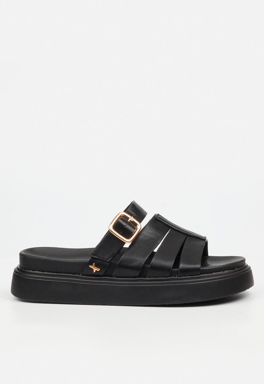 Rock & Co - Absolut 4 chunky open toe fisherman sandal - black