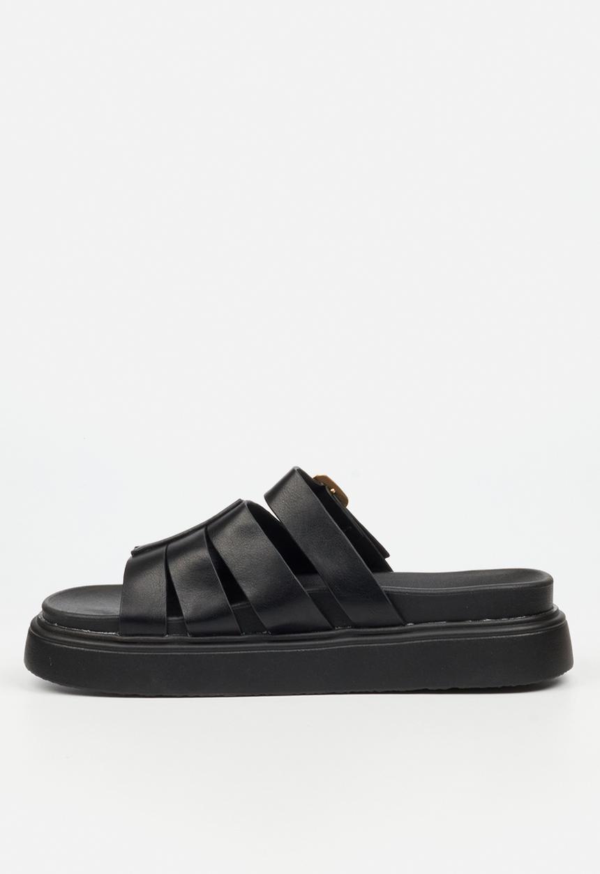 Rock & Co - Absolut 4 chunky open toe fisherman sandal - black