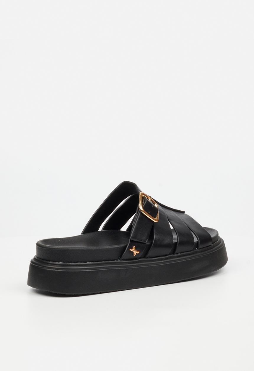 Rock & Co - Absolut 4 chunky open toe fisherman sandal - black