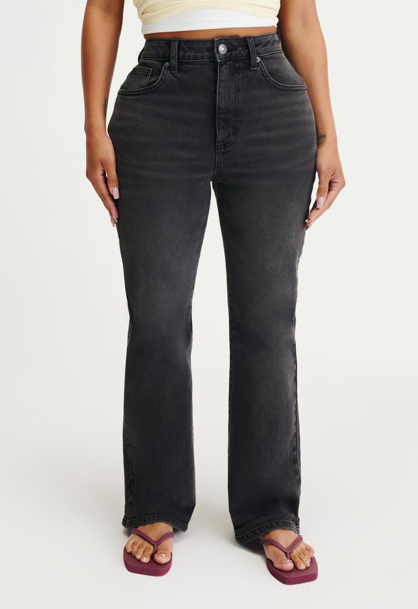 Cotton On - Curvy flare jean - onyx black