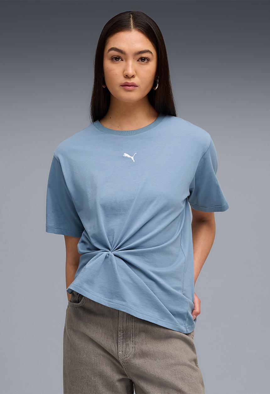 PUMA - ESS Relaxed Tee W - Cool Blue